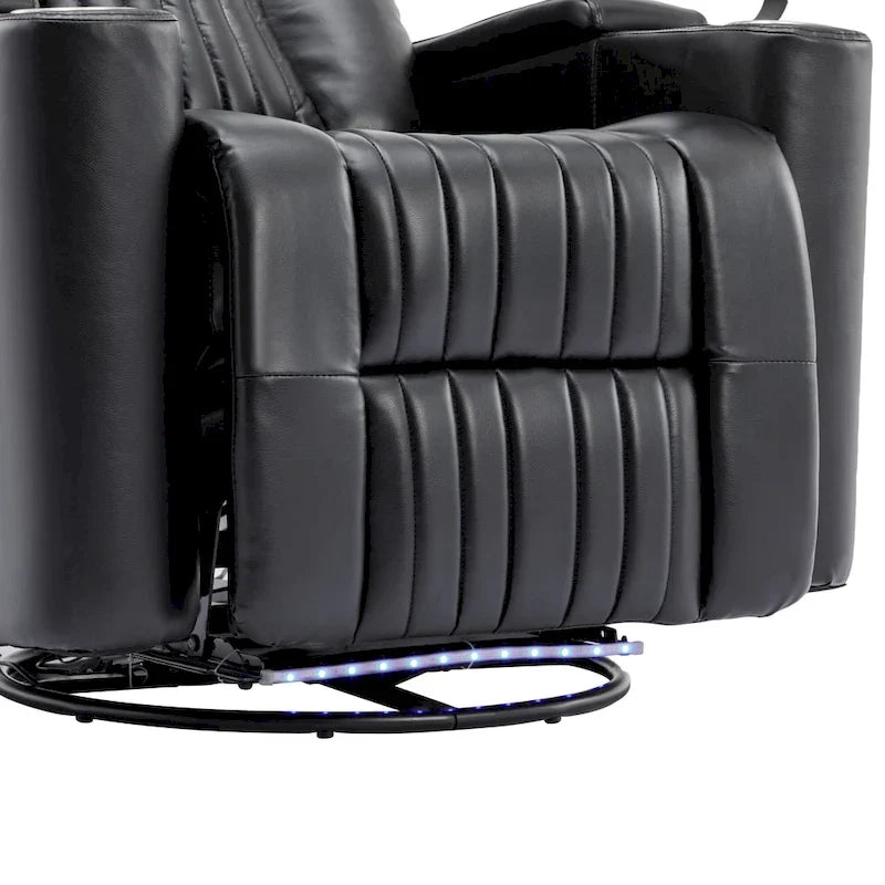 Poltrona reclinabile girevole a 270° multifunzione per home theater