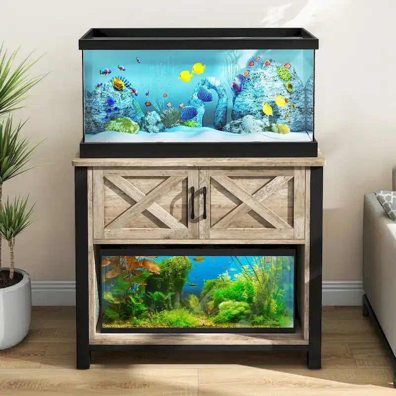 Mobiletto di supporto per acquario da 150-190 litri con prese elettriche