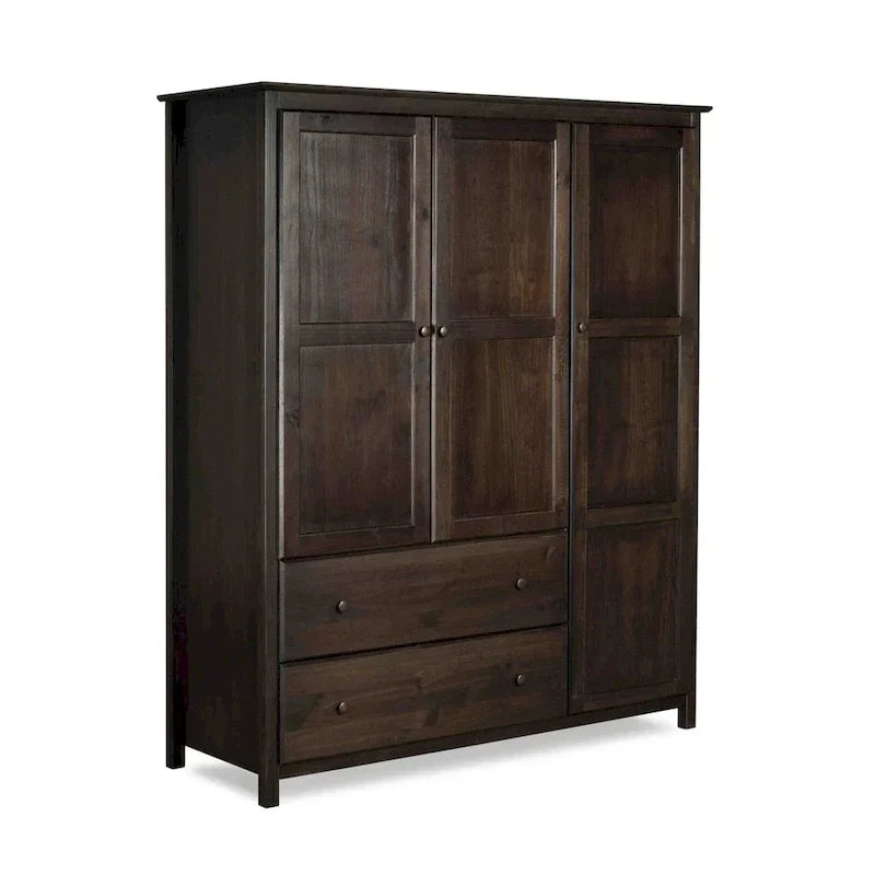 Armadio Grain Wood Furniture Shaker Wood a 3 ante - 60x72x22