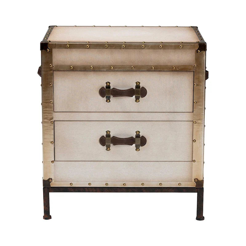Baule Tavolino in Tela Laura Vintage