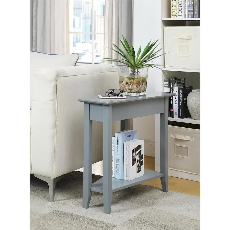 Convenience Concepts Tavolino a cuneo American Heritage con ripiano