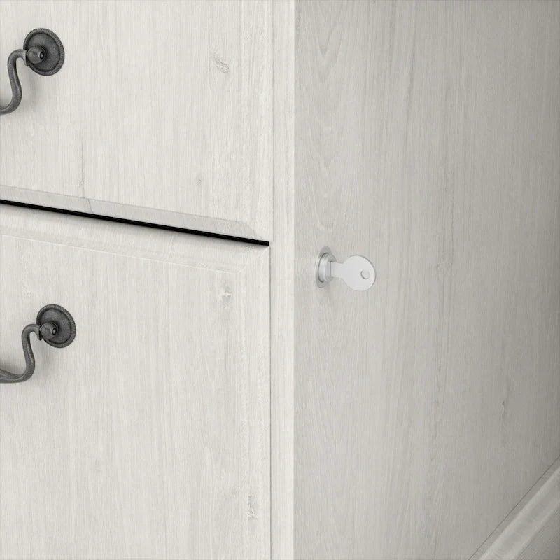 Scrivania Direzionale Bush Furniture Saratoga con Cassetti e Vani Contenitori