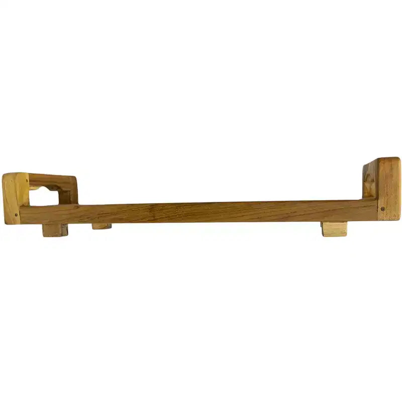 Vassoio e Sedile da Bagno in Teak Naturale 29W con Maniglie