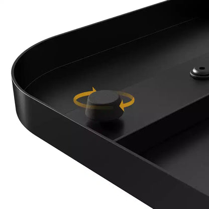 47.4 Tavolo Console Rustico da Fattoria con Cornice in Metallo Nero Tavolino Stretto per Divano per Soggiorno, Corridoio, Ingresso