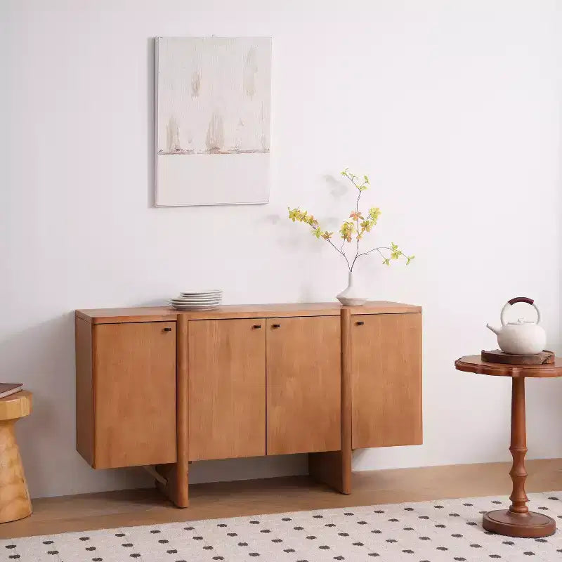 Madia Moderna Minimalista in Legno Versatile con Contenitore