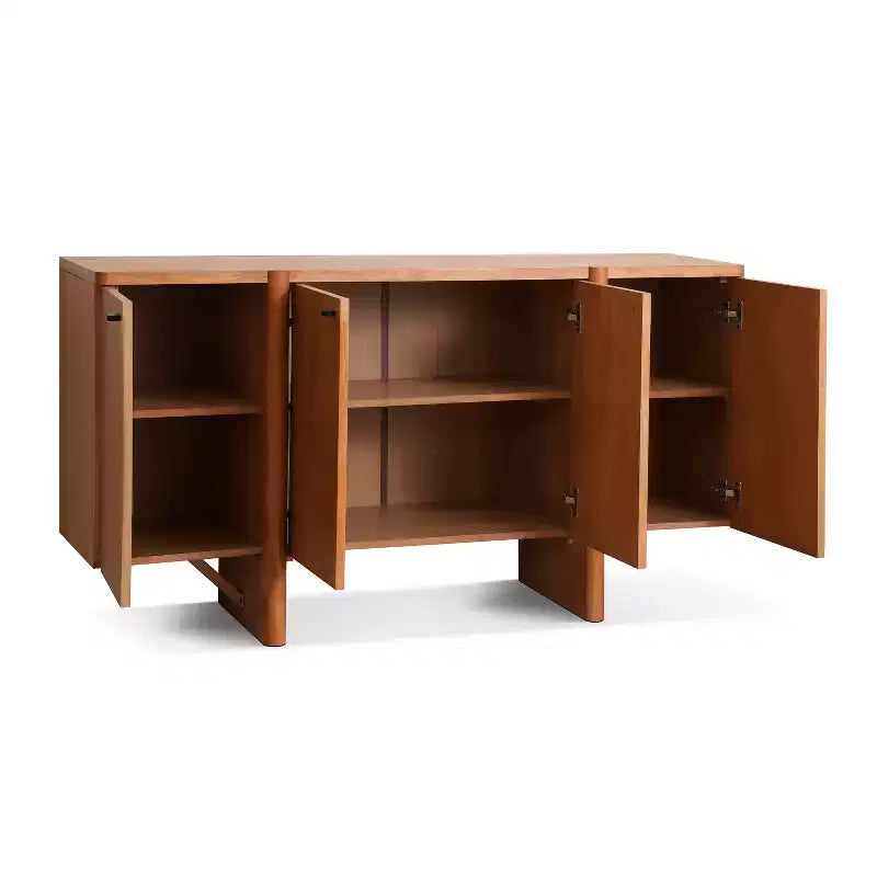 Madia Moderna Minimalista in Legno Versatile con Contenitore