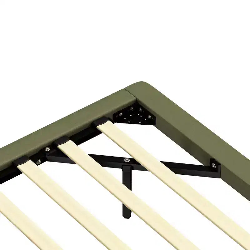 Letto matrimoniale con piattaforma flottante, luci a LED, ecopelle, struttura robusta e fascino moderno