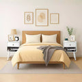 Karl Home 15 Inches Wide Nightstand - 1 Drawer, Lower Shelf - set of 2
