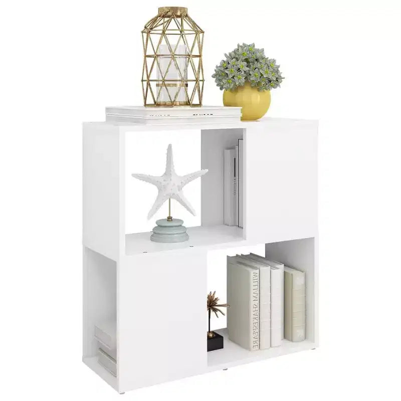 Libreria Media in Legno Composito Bianco