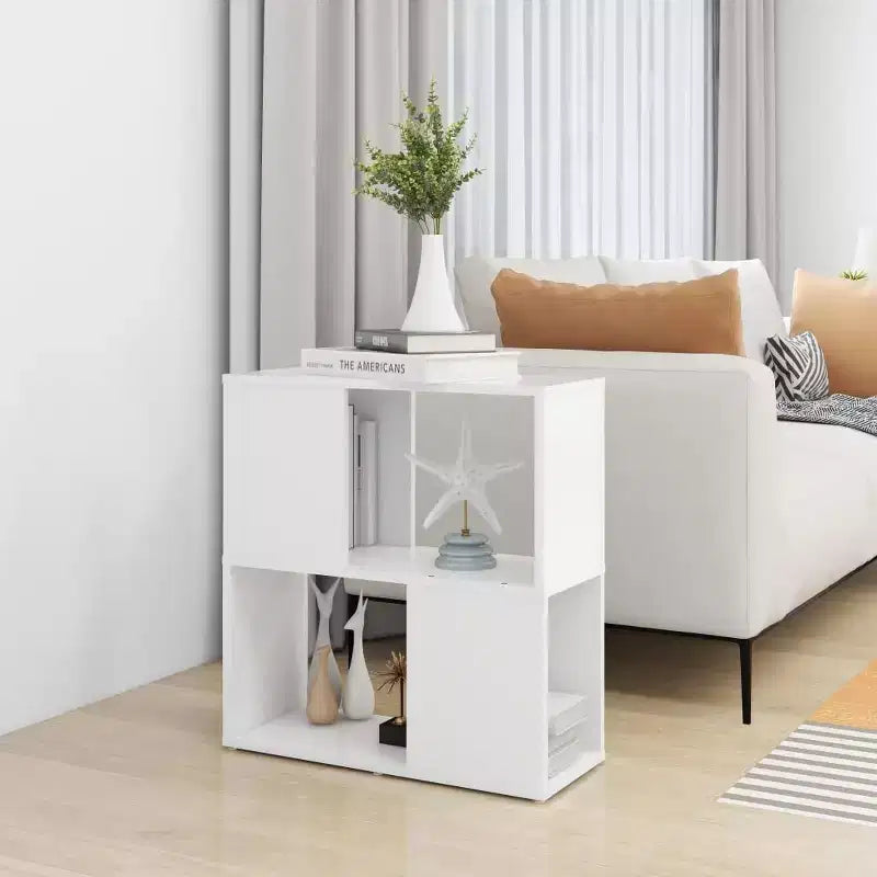 Libreria Media in Legno Composito Bianco