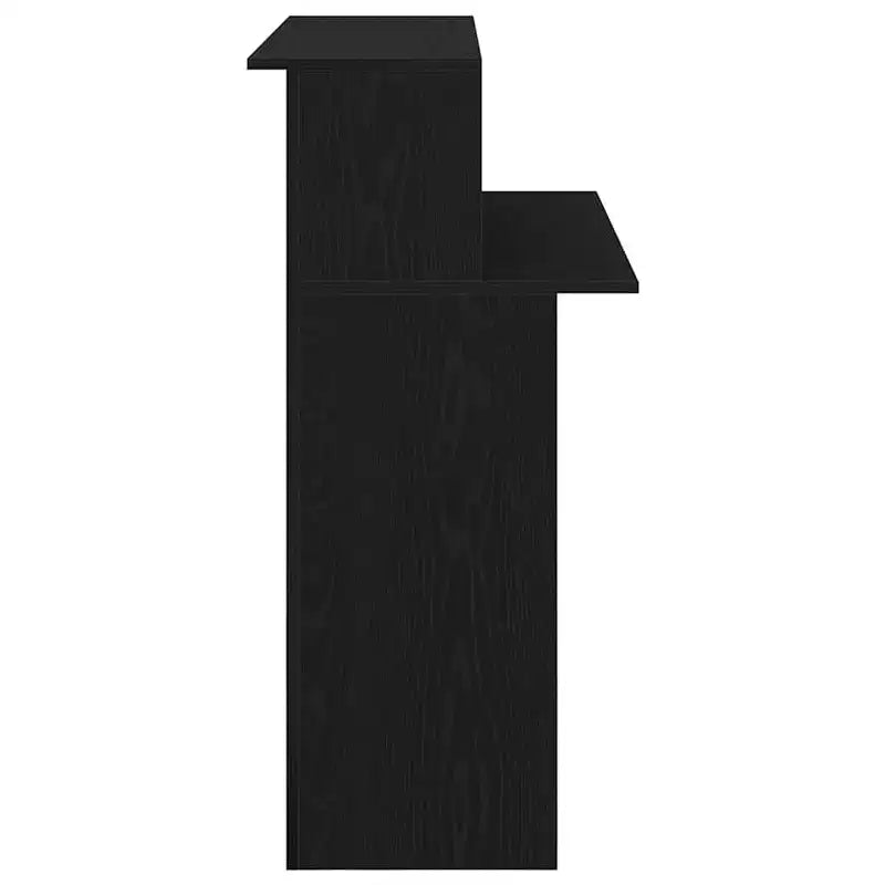 Bancone reception nero 100x50x103,5 cm in legno multistrato