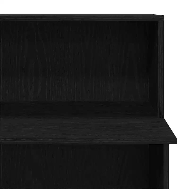 Bancone reception nero 100x50x103,5 cm in legno multistrato