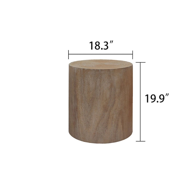 Set di 3 tavolini da caffè rustici in legno con motivi a venature distintivi - Perfetti per il soggiorno