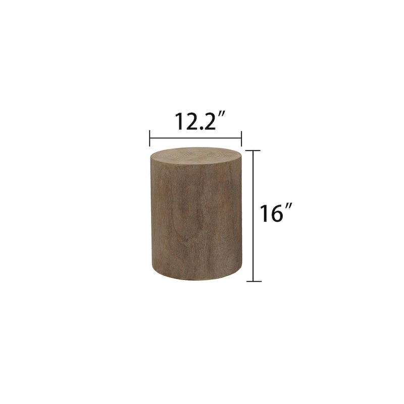 Set di 3 tavolini da caffè rustici in legno con motivi a venature distintivi - Perfetti per il soggiorno