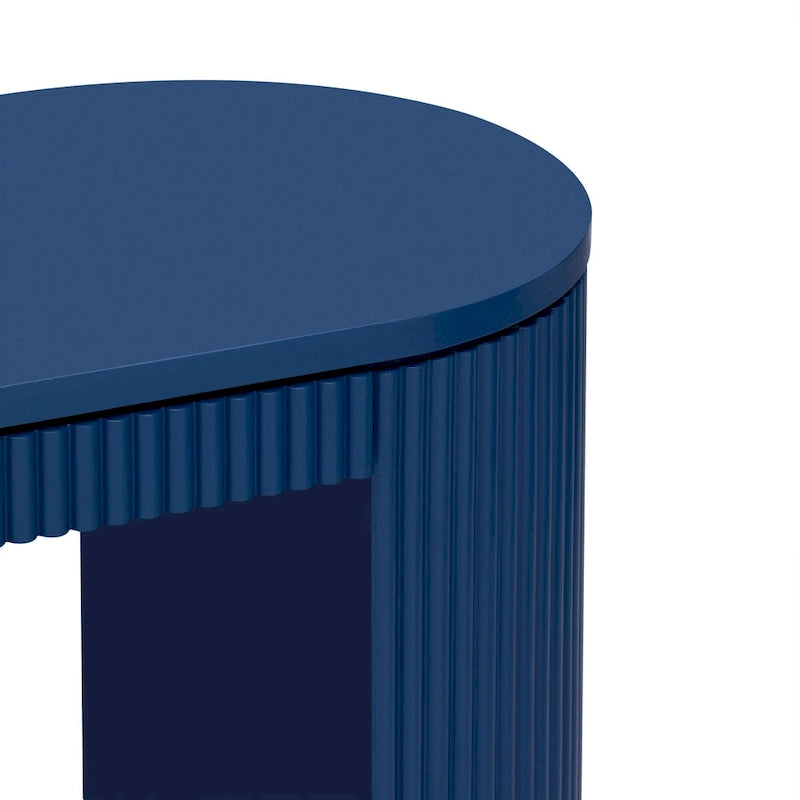 Consolle dal design curvo con motivo a strisce verticali unico, adatta per soggiorno, studio e ingresso