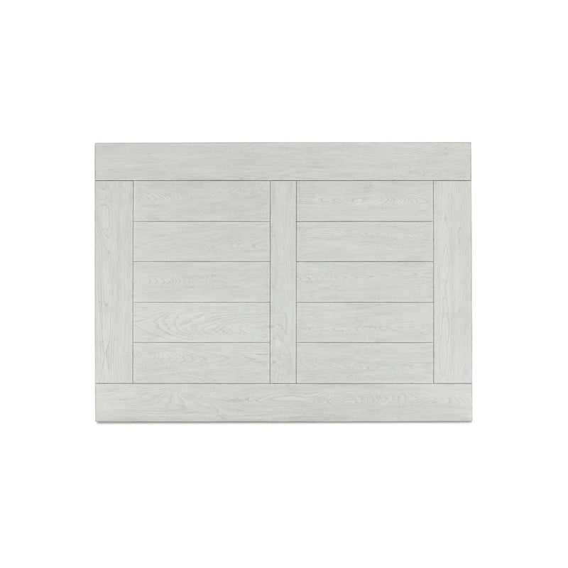 Tavolino da caffè Dyne, piano in legno, balaustri, 137 cm, legno bianco
