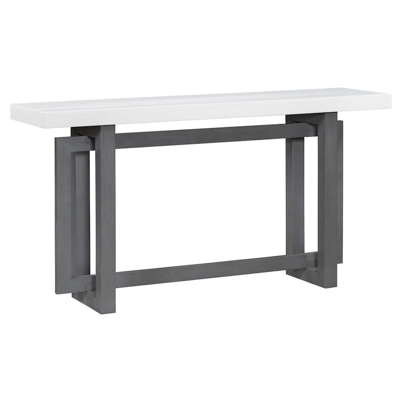Tavolo Consolle Contemporaneo con Piano in Legno, Tavolo da Ingresso Extra Lungo per Ingresso, Corridoio, Soggiorno, Atrio, Passaggio