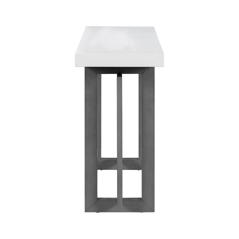 Tavolo Consolle Contemporaneo con Piano in Legno, Tavolo da Ingresso Extra Lungo per Ingresso, Corridoio, Soggiorno, Atrio, Passaggio