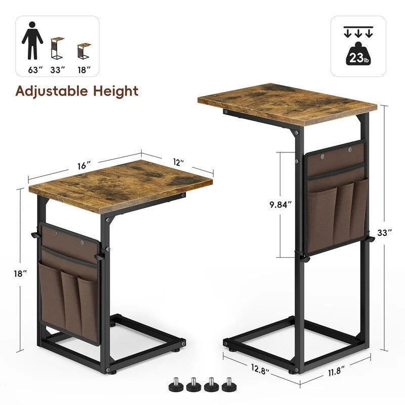 Tavolino a C - 16P x 12L x 33A