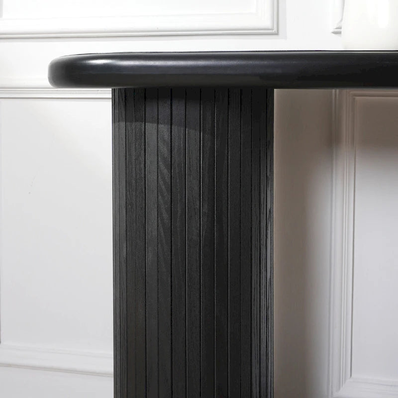 Consolle in legno da 60" con gambe a coste