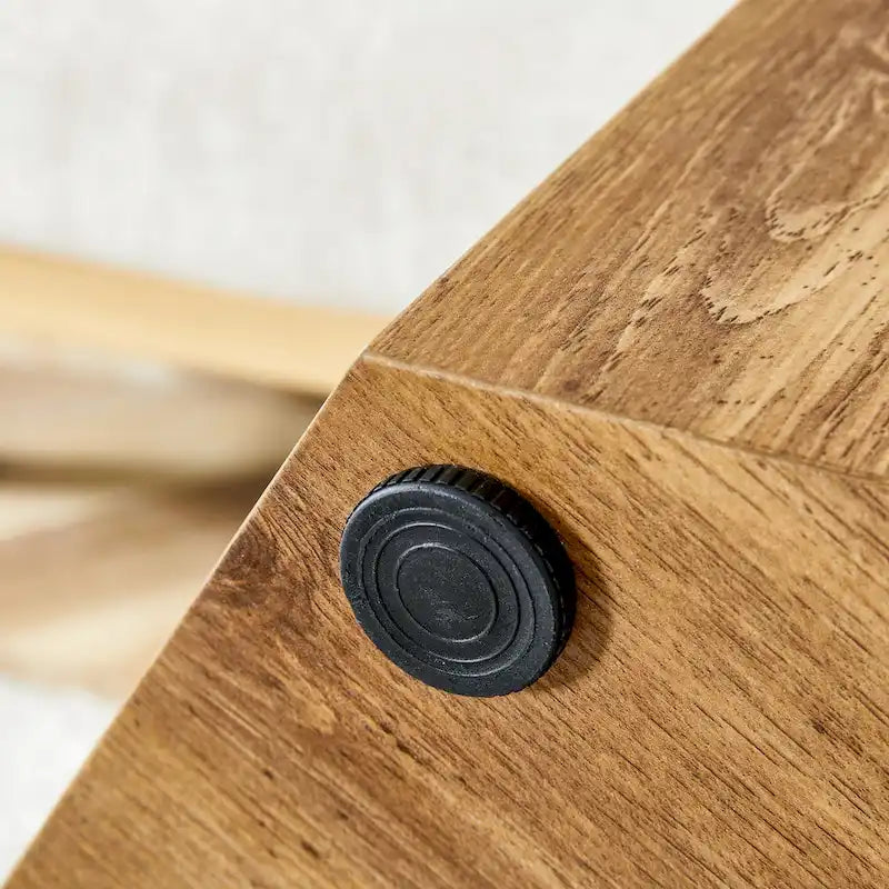 Tavolino da caffè esagonale Struttura goffrata con tappetino antiscivolo Tavolino da salotto per piccoli spazi