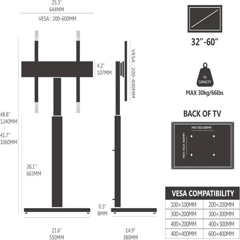 Mobile TV da pavimento