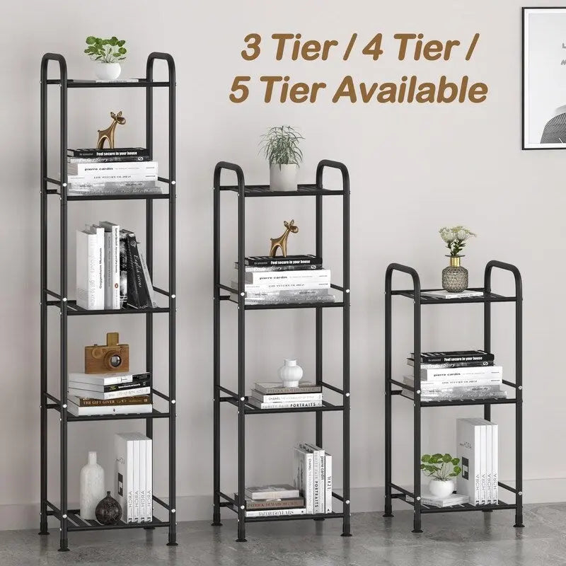Scaffale stretto a 5 ripiani per bagno - 13P x 11L x 54,7A