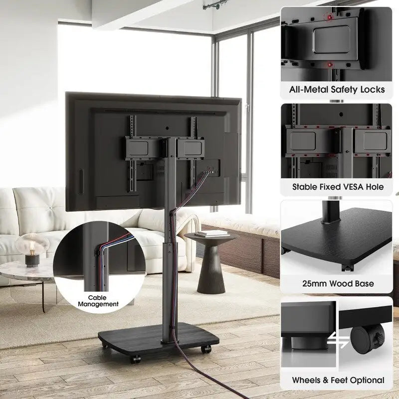 Supporto TV con ruote