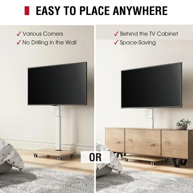 Supporto TV con ruote