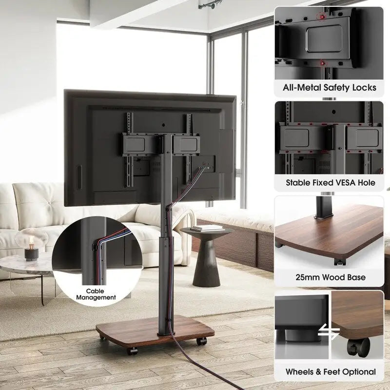 Supporto TV con ruote