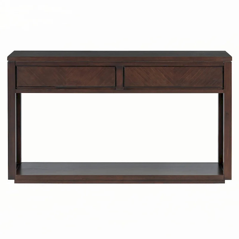 Consolle da ingresso rustica in legno 55 (Espresso)