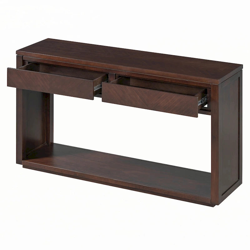 Consolle da ingresso rustica in legno 55 (Espresso)