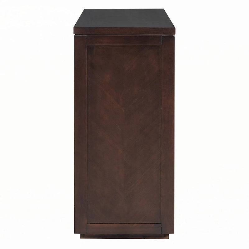 Consolle da ingresso rustica in legno 55 (Espresso)