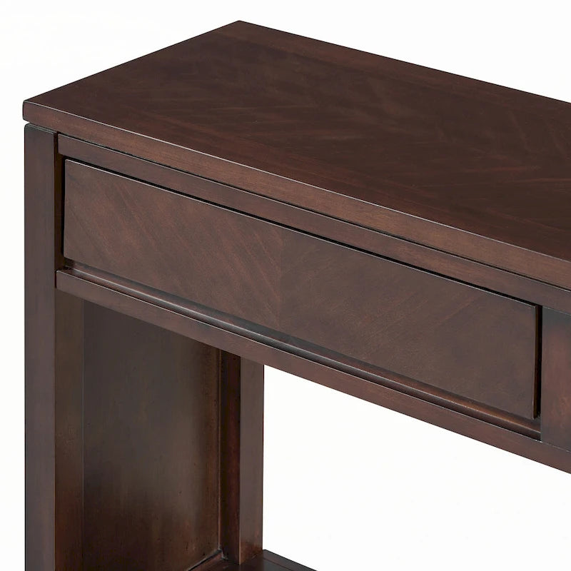 Consolle da ingresso rustica in legno 55 (Espresso)