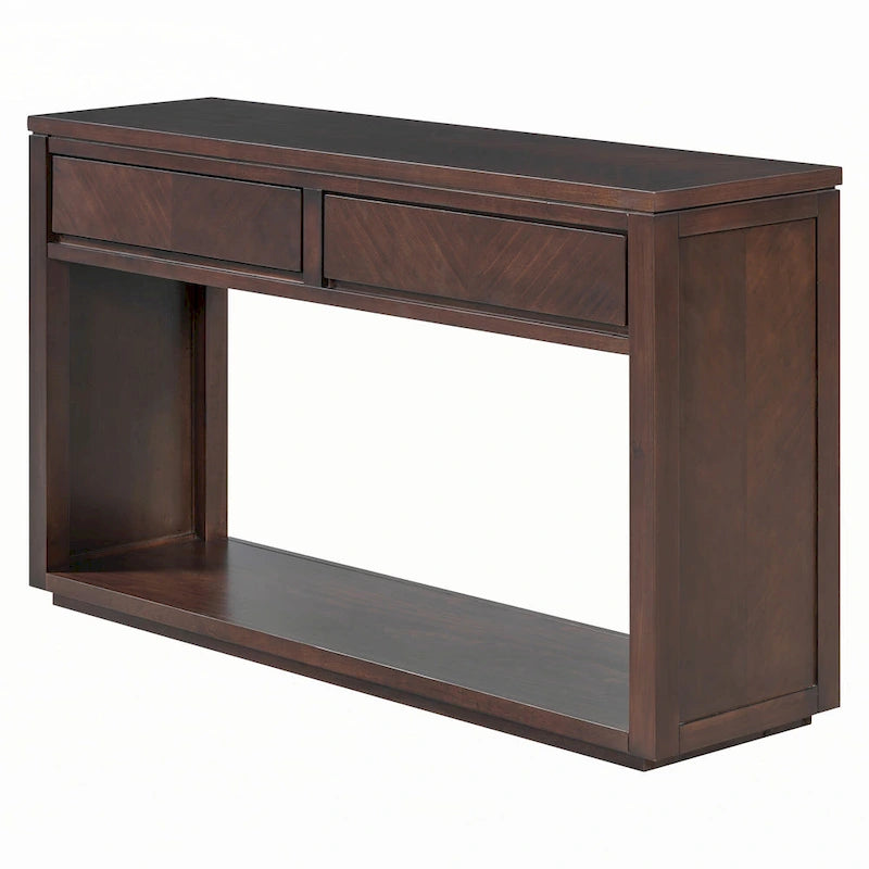 Consolle da ingresso rustica in legno 55 (Espresso)