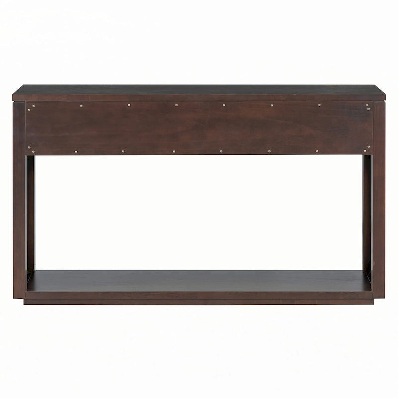 Consolle da ingresso rustica in legno 55 (Espresso)