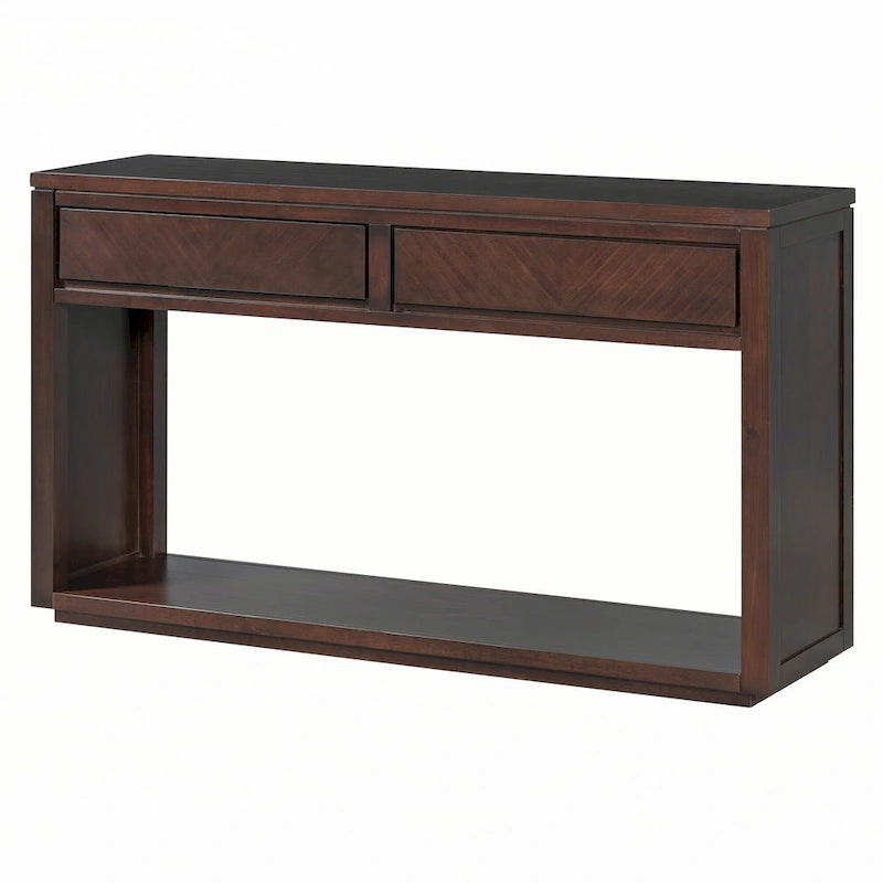 Consolle da ingresso rustica in legno 55 (Espresso)