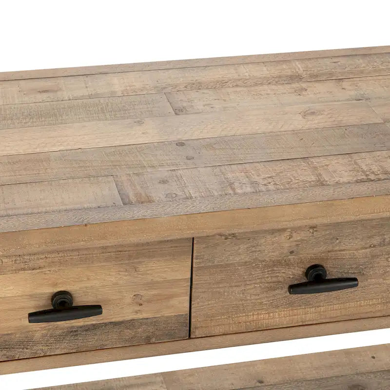 Classic Home Tavolo Consolle Talladega in Pino Riciclato