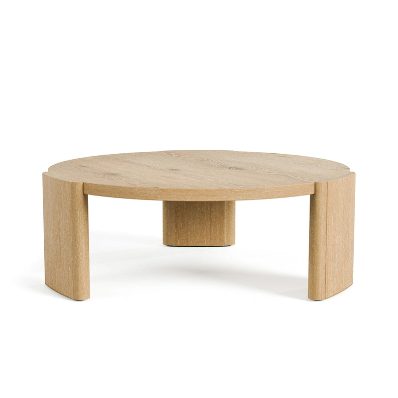 Tavolino rotondo Minst Moderno in legno di quercia di Furniture of America