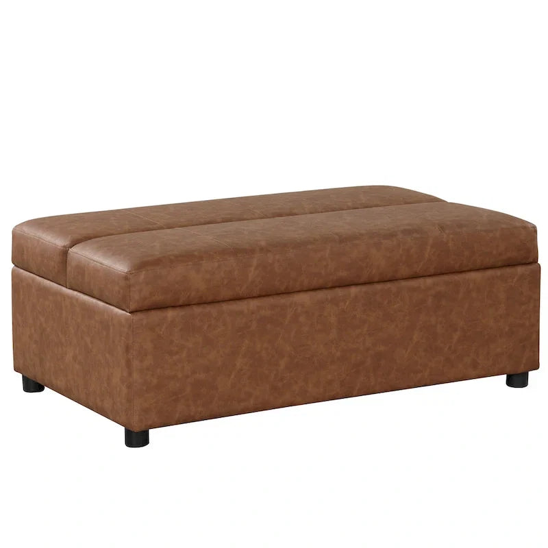 Divano letto pieghevole estraibile a forma di pouf singolo con materasso, letto per gli ospiti convertibile, divano letto rivestito in PU