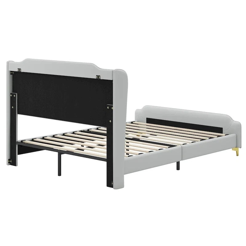 Letto Moderno Imbottito in Ecopelle