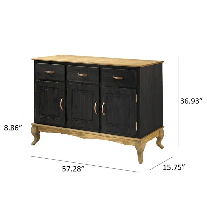 Credenza in legno verde