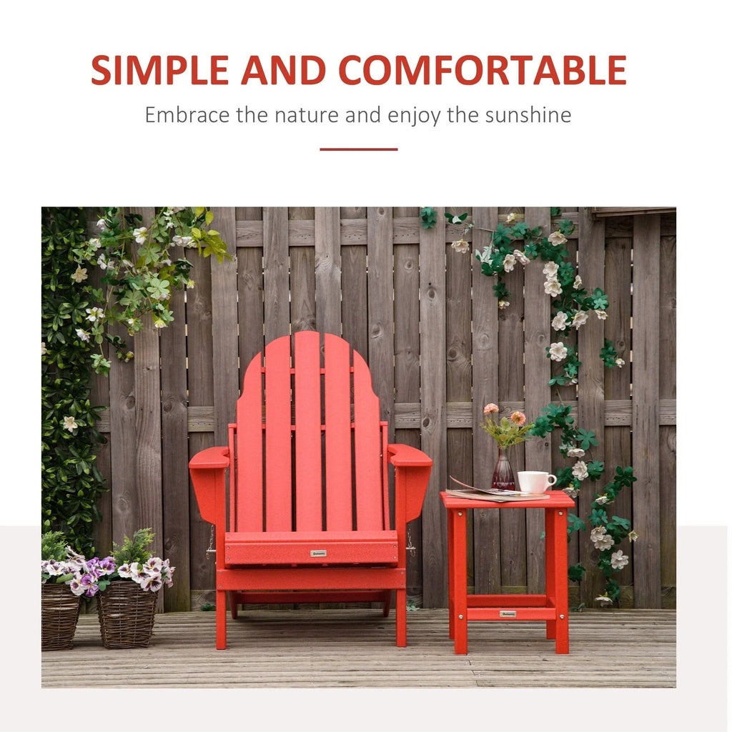 Sedia Adirondack pieghevole, sedie a sdraio in plastica HDPE per esterni per tutte le stagioni, per patio, terrazza e arredi da giardino