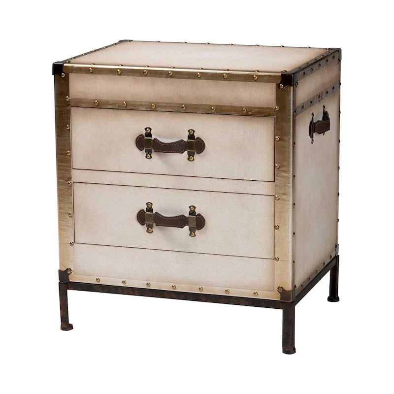 Baule Tavolino in Tela Laura Vintage