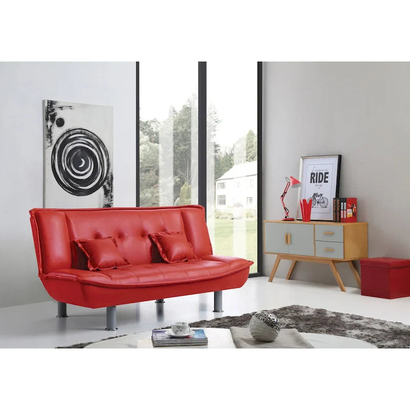 Divano Letto in Similpelle Lionel