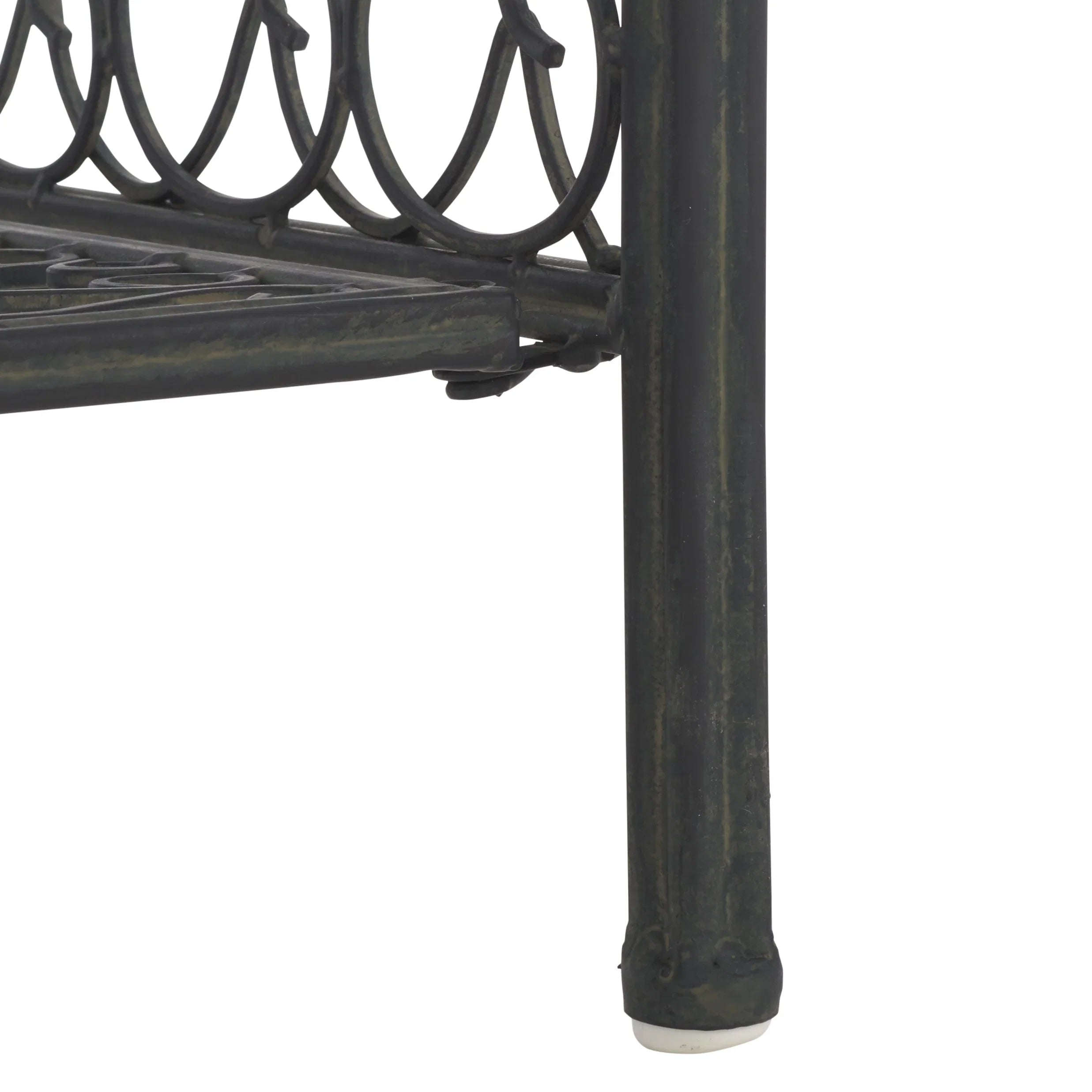 SAFAVIEH Bryn Scaffale da panettiere da esterno a 4 ripiani in ferro battuto vittoriano - 25 pollici L x 15 pollici P x 63 pollici H - 25 L x 15 P x 63 H