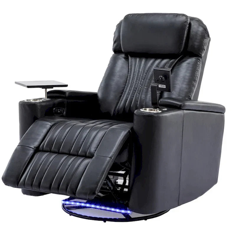 Poltrona reclinabile girevole a 270° multifunzione per home theater