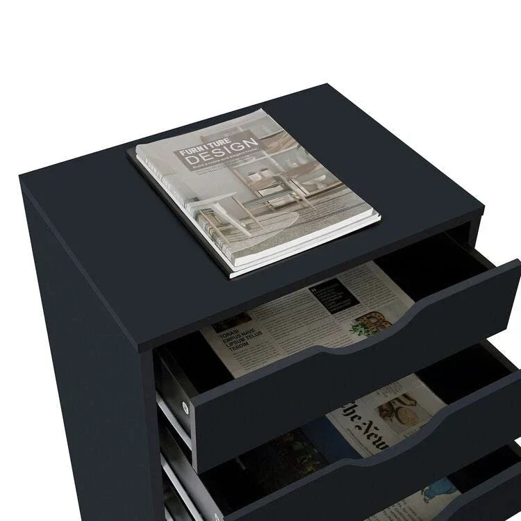 Schedari per ufficio Classificatori in legno Cassettiere orizzontali Classificatori in legno Contenitori su rotelle Contenitori mobili