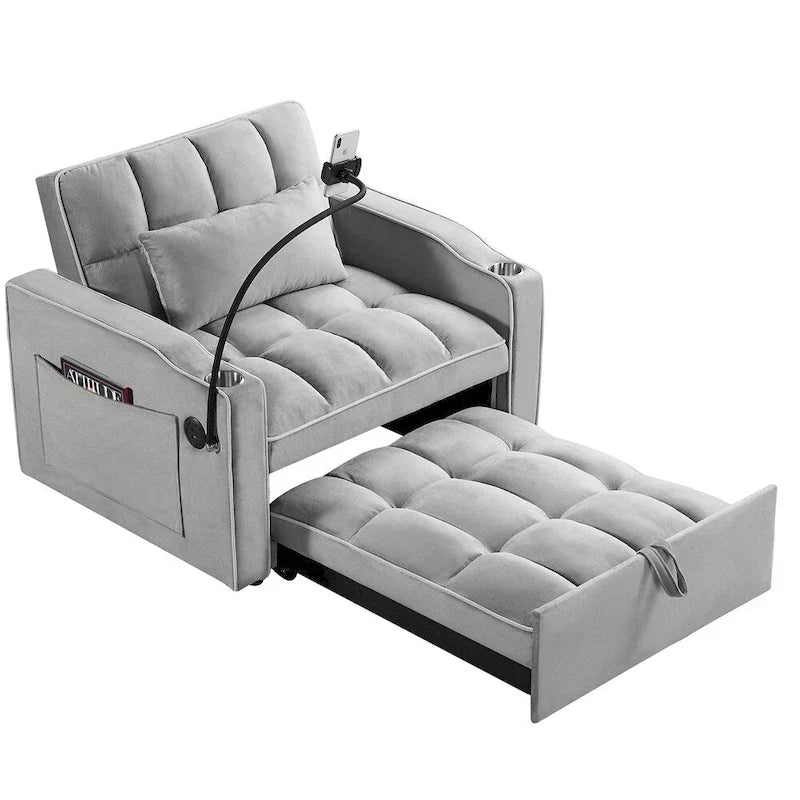 Poltrona Letto Trasformabile Divano Letto Pieghevole Regolabile