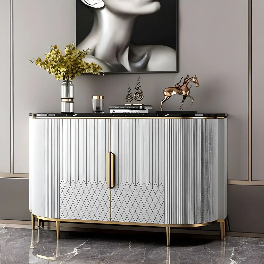 Madia Glam Marble in Grigio con Contenitore